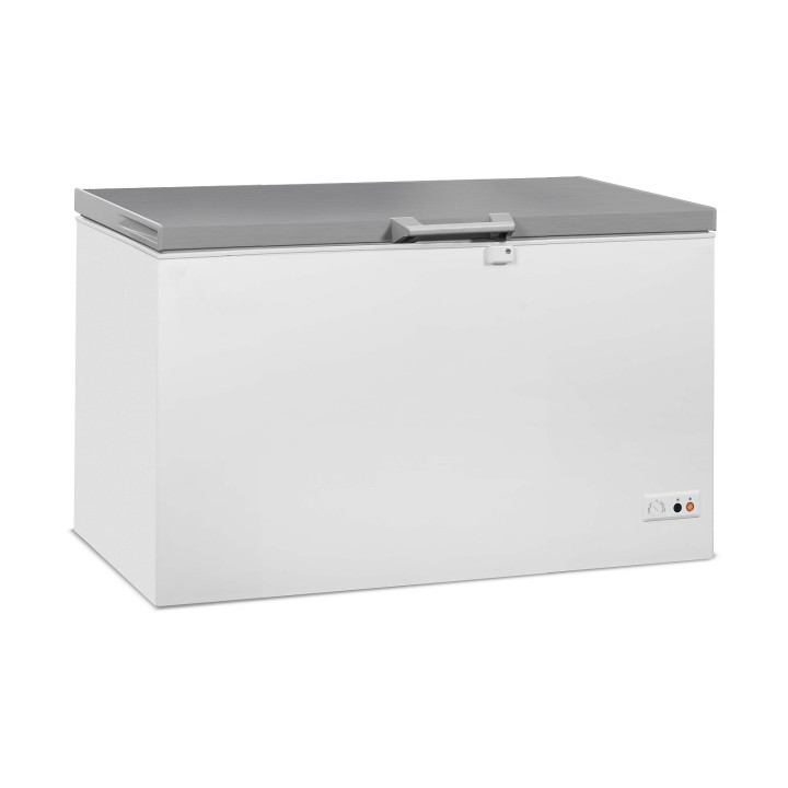 CONGÉLATEUR BAHUT COUVERCLE EN INOX 407 L