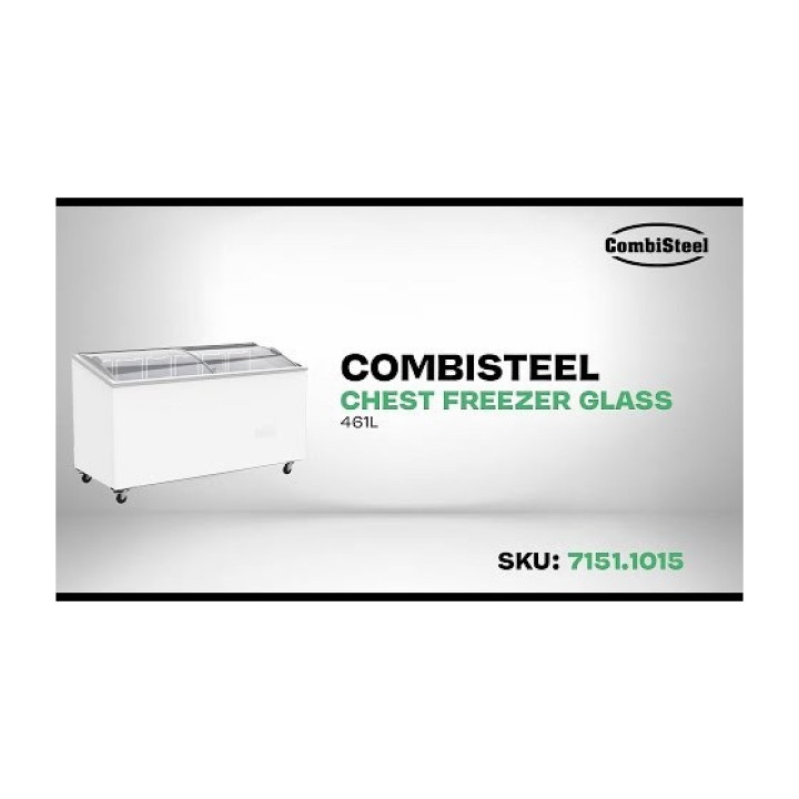 CONGÉLATEUR BAHUT COUVERCLE EN VERRE 461 L