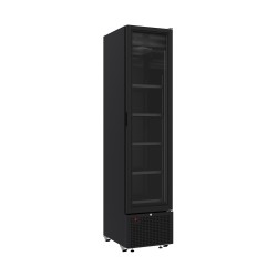 RÉFRIGÉRATEUR 1 PORTE EN VERRE NOIR 348L *TRANSPORT SUR DEMANDE*