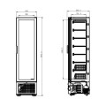 CONGÉLATEUR 1 PORTE EN VERRE 221L