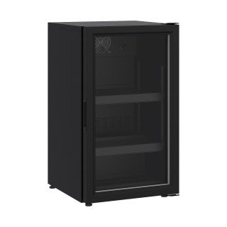 RÉFRIGÉRATEUR POSABLE PORTE EN VERRE 136L NOIR