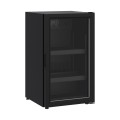 RÉFRIGÉRATEUR POSABLE PORTE EN VERRE 136L NOIR