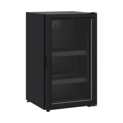 RÉFRIGÉRATEUR POSABLE PORTE EN VERRE 136L NOIR