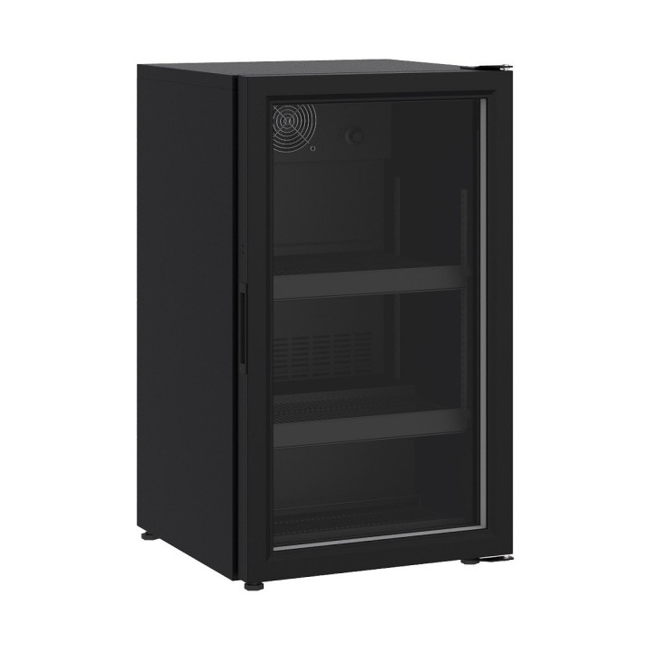 RÉFRIGÉRATEUR POSABLE PORTE EN VERRE 136L NOIR
