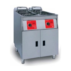 FRITEUSE HAUT RENDEMENT ELECTRIQUE DIGITAL, 2 x 14 L, PRODUCTION 2 x 27 KG/H, AVEC FILTRATION D'HUILE RFHREP622 FRIFRI