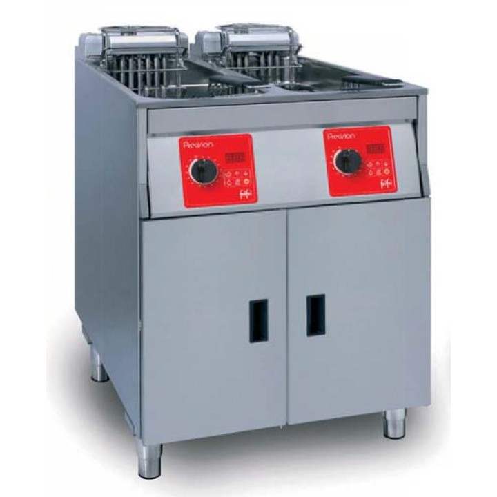 ELECTRISCHE HOOG RENDEMENT FRITEUSE DIGITAAL, 2 x 14 L, PRODUCTIE 2 x 27 KG/U, MET OLIEFILTERING RFHREP622 FRIFRI