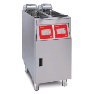 FRITEUSE HAUT RENDEMENT ELECTRIQUE TOUCHSCREEN, 2 x 9 L, PRODUCTION 2 x 22 KG/H, AVEC FILTRATION D'HUILE RFHRET422 FRIFRI