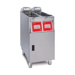 FRITEUSE HAUT RENDEMENT ELECTRIQUE TOUCHSCREEN, 2 x 9 L, PRODUCTION 2 x 22 KG/H, AVEC FILTRATION D'HUILE RFHRET422 FRIFRI