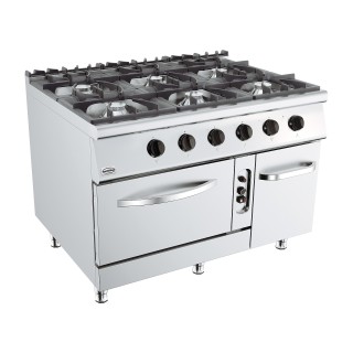 BASE 900 CUISINIERE A GAZ 6 BR. AVEC FOUR À GAZ