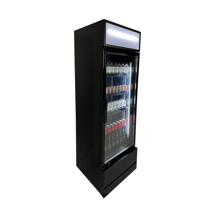 RÉFRIGÉRATEUR PORTE EN VERRE FCU-370 BL