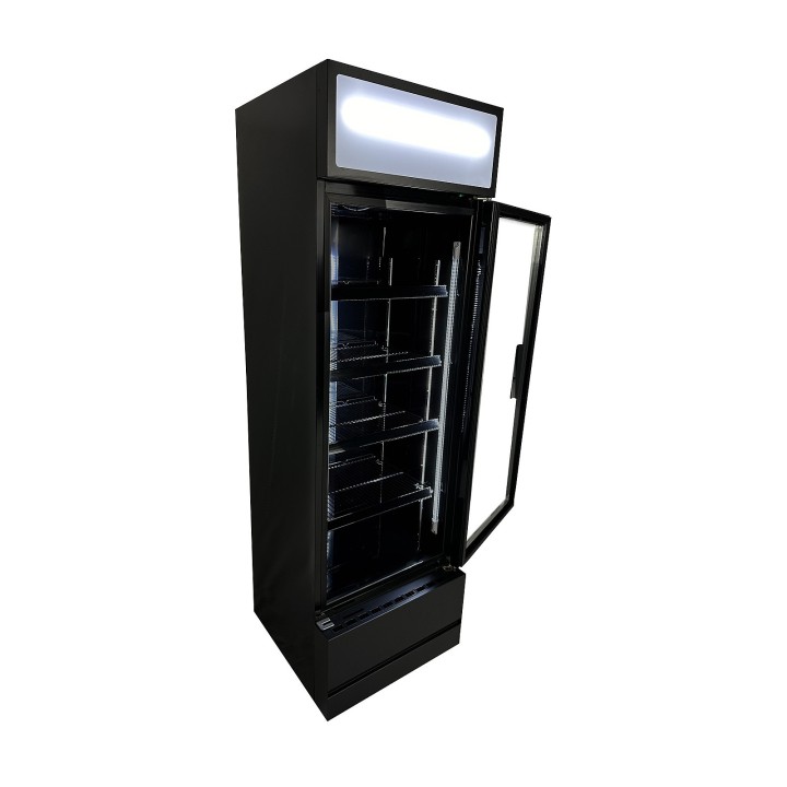 RÉFRIGÉRATEUR PORTE EN VERRE FCU-370 BL