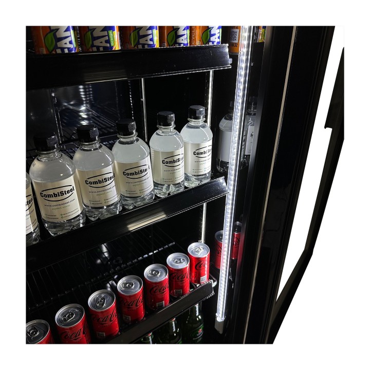RÉFRIGÉRATEUR PORTE EN VERRE FCU-370 BL