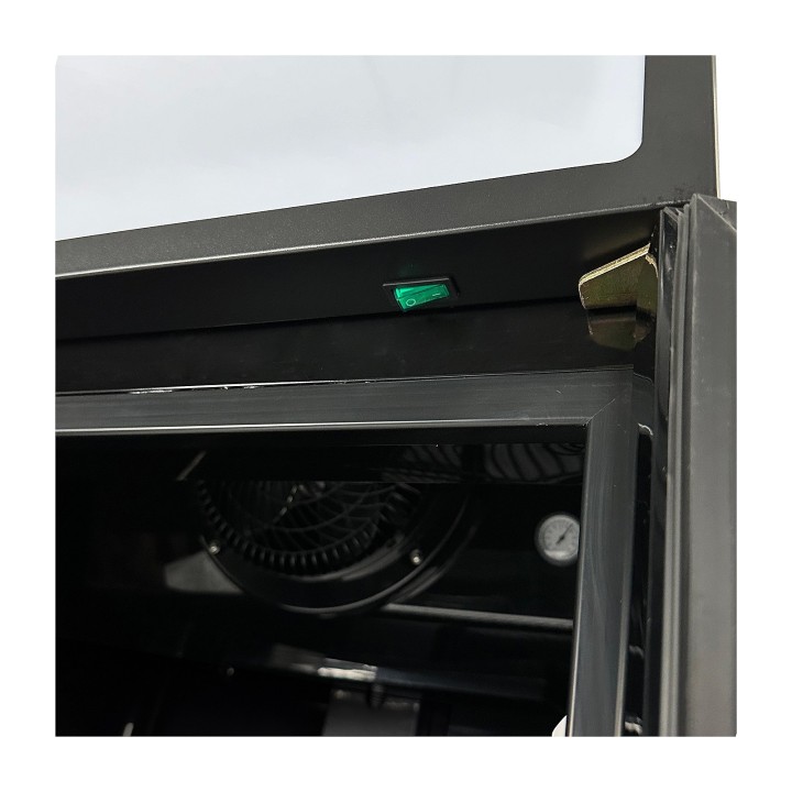RÉFRIGÉRATEUR PORTE EN VERRE FCU-370 BL
