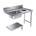 TABLE D'APPROVISIONEMENT ÉTAGÈRE AVEC TROU DÉCHETS 1200 À DROITE POUR 7280.0045-0046