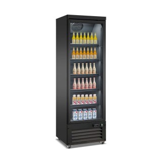 RÉFRIGÉRATEUR 1 PORTE EN VERRE NOIR CEB-500R BL