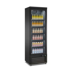 RÉFRIGÉRATEUR 1 PORTE EN VERRE NOIR CEB-500R BL