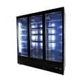 RÉFRIGÉRATEUR 3 PORTES EN VERRE NOIR CEB-1600R BL
