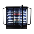 RÉFRIGÉRATEUR 3 PORTES EN VERRE NOIR CEB-1600R BL