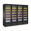 RÉFRIGÉRATEUR 4 PORTES EN VERRE NOIR CEB-2000R BL   *TRANSPORT SUR DEMANDE*