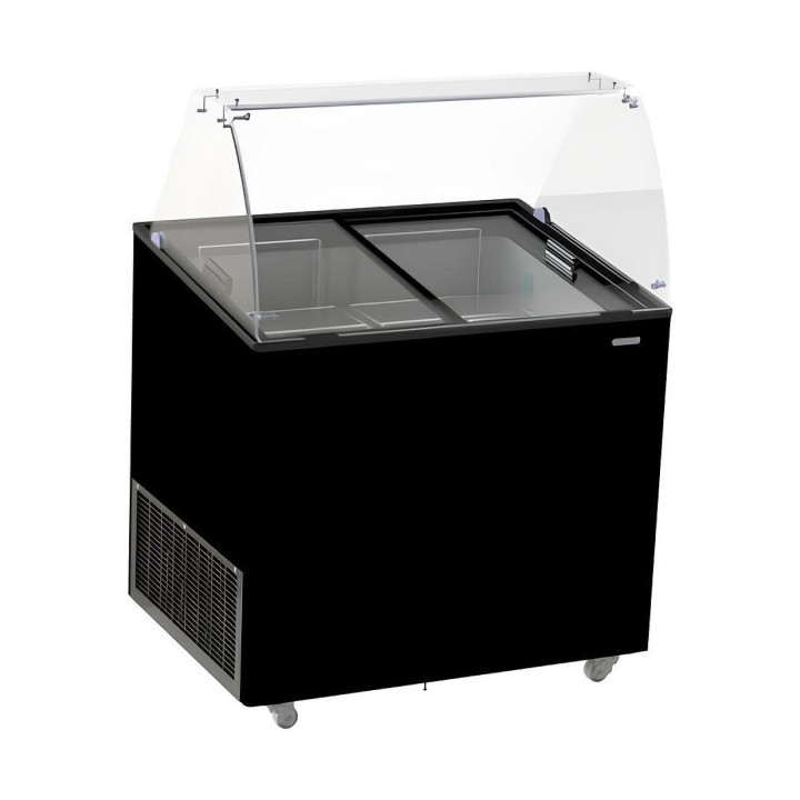 VITRINE À CREME GLACÉE CORSICA NOIR 6X5 LTR