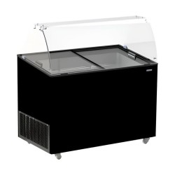 VITRINE À CREME GLACÉE JAVA NOIR 8x5 LTR