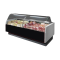 GEVENTILEERDE GEKOELDE TOONBANK (D 895 MM), GEBOGEN RUITEN, L 2480 MM FMR0825VC TECNODOM