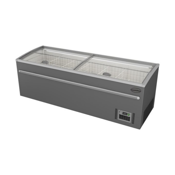 CONGÉLATEUR BAHUT POUR SUPERMARCHÉ GRIS 2500 DÉGIVRAGE AUTOMATIQUE *TRANSPORT SUR DEMANDE*