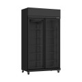 RÉFRIGÉRATEUR 2 PORTES EN VERRE NOIR IRM-770R BL