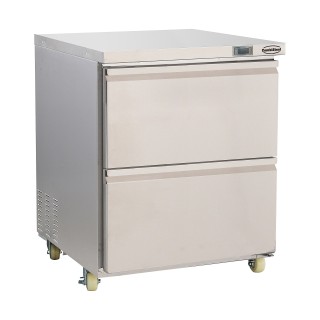 CONGÉLATEUR EN ACIER INOX 2 TIROIRS