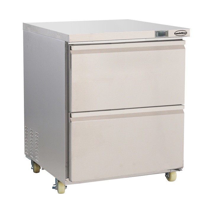 CONGÉLATEUR EN ACIER INOX 2 TIROIRS