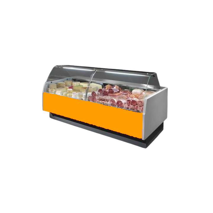 COMPTOIR VITRINE REFRIGERE VENTILE (P 895 MM), VITRES BOMBEES, L 2960 MM FMR0830VC TECNODOM