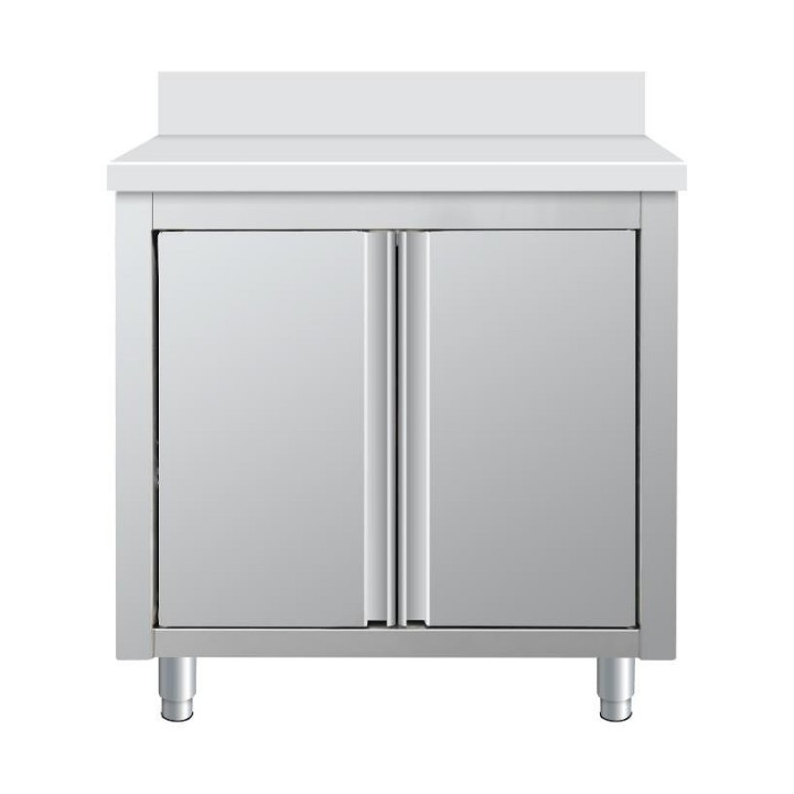 Placard adossé portes battantes, 800 x 600 x 850+100 mm