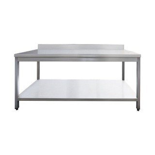 Table de travail adossée, 600 x 600 x850 +100 mm