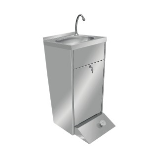 Laves-mains inox, 450 x 552 x 880 mm