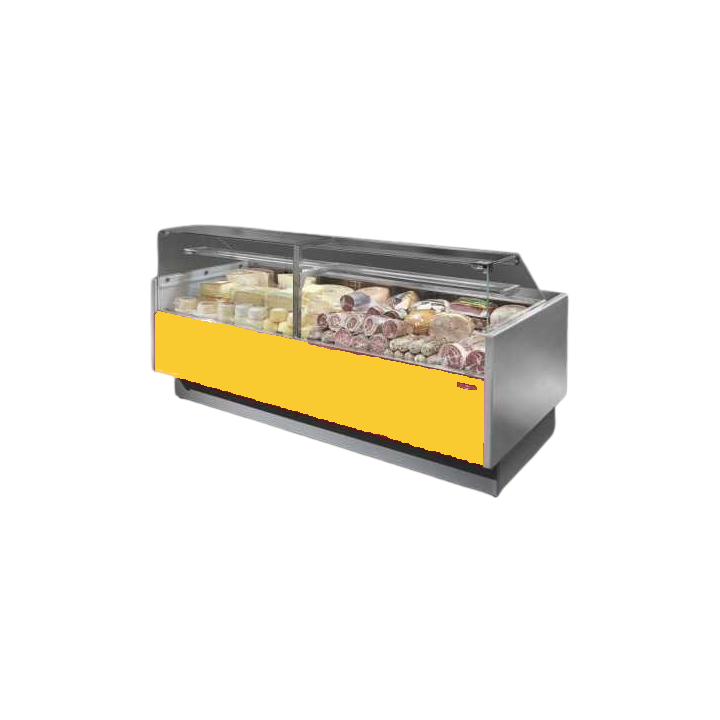 GEVENTILEERDE GEKOELDE TOONBANK (D 895 MM), RECHTE RUITEN, L 1520 MM FMR0815VD TECNODOM