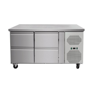 Meuble réfrigérée Positif 4 tiroirs GN1/1   , 1360 x 700 x 860 mm