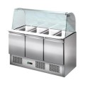 Saladette réfrigérée 3 portes + Vitres Bombées - 1365 x 700 x 1330 mm
