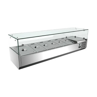 Vitrine réfrigérée GN 1/4, 1200 x 335 x 435 mm