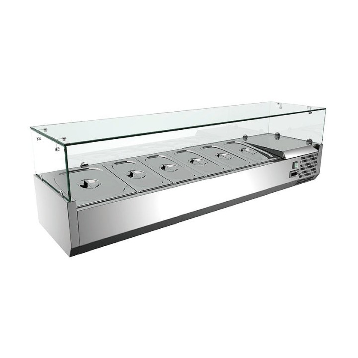 Vitrine réfrigéréeGN 1/3, 1800 x 395 x 435 mm
