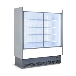 MEUBLE MURAL REFRIGERE AVEC PORTES COULISSANTES POUR PRODUITS FRAIS PRE-EMBALLES L 1580 MM LSPD6150SD TECNODOM