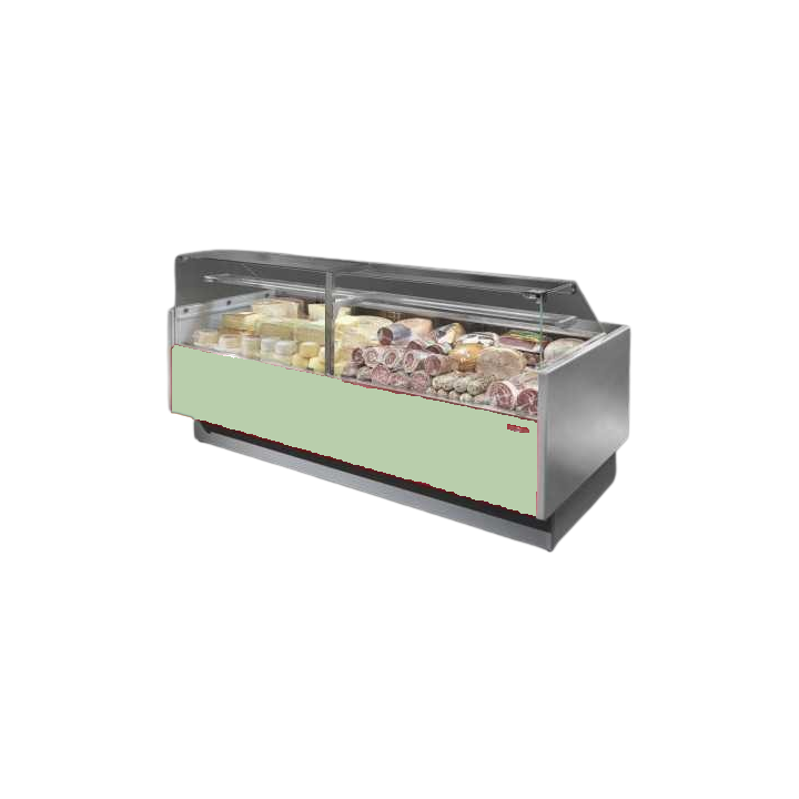 COMPTOIR VITRINE REFRIGERE VENTILE (P 895 MM), VITRES DROITES, L 2960 MM FMR0830VD TECNODOM