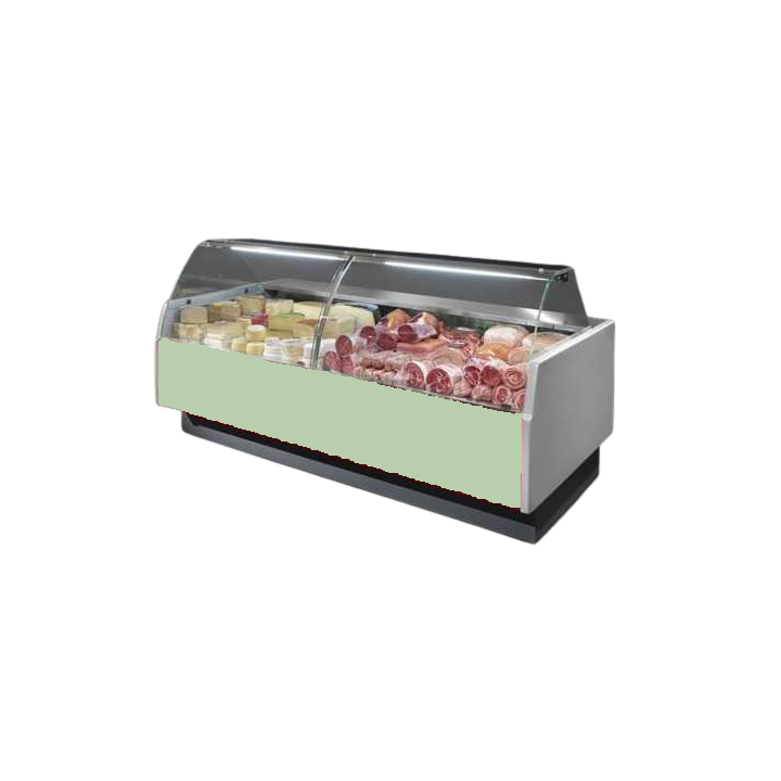 COMPTOIR VITRINE REFRIGERE VENTILE (P 1175 MM), VITRES BOMBEES, L 1040 MM FMR1010VC TECNODOM