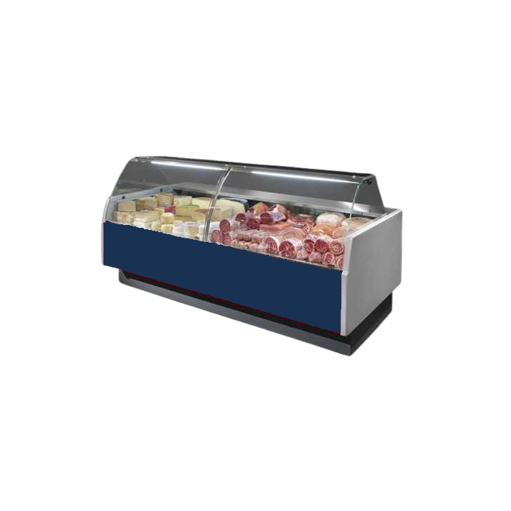 COMPTOIR VITRINE REFRIGERE VENTILE (P 1175 MM), VITRES BOMBEES, L 2000 MM FMR1020VC TECNODOM