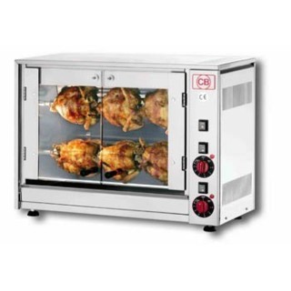 ROTISSOIRE A POULETS ELECTRIQUE, 2 BROCHES, MAX 6 POULETS ROTE06P CB ITALY