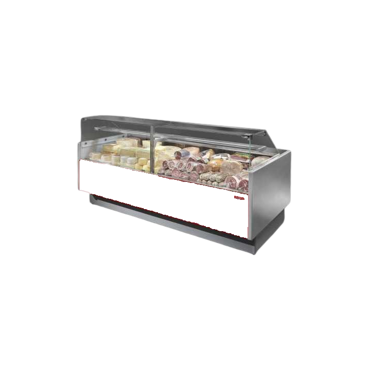 COMPTOIR VITRINE REFRIGERE VENTILE (P 1175 MM), VITRES DROITES, L 2000 MM FMR1020VD TECNODOM