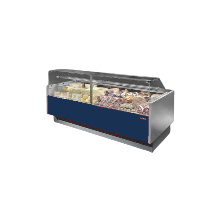 COMPTOIR VITRINE REFRIGERE VENTILE (P 1175 MM), VITRES DROITES, L 2000 MM FMR1020VD TECNODOM