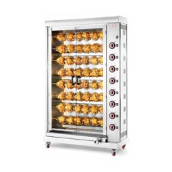 ROTISSOIRE A POULETS ELECTRIQUE, 8 BROCHES, MAX 48 POULETS ROTE48P CB ITALY