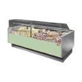 GEVENTILEERDE GEKOELDE TOONBANK (D 1175 MM), RECHTE RUITEN, L 2000 MM FMR1020VD TECNODOM