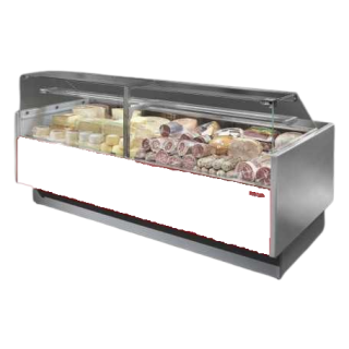 GEVENTILEERDE GEKOELDE TOONBANK (D 1175 MM), RECHTE RUITEN, L 2960 MM FMR1030VD TECNODOM