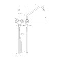 ROBINET MELANGEUR MONOTROU - DEBIT 14L / MINUTE HGD1300 MONOLITH